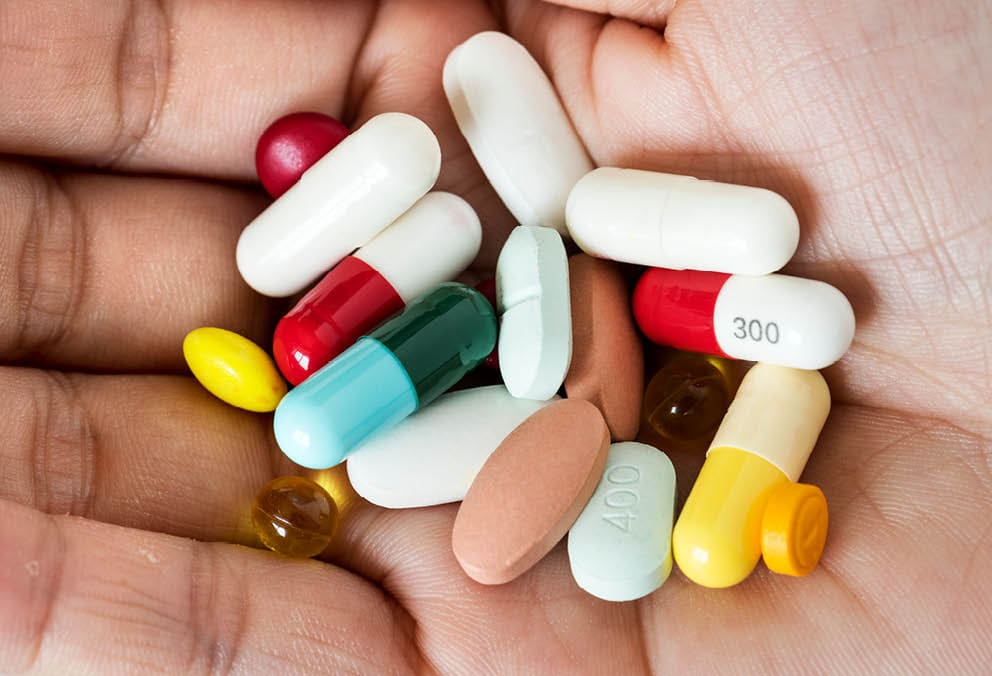 Closeup of pills