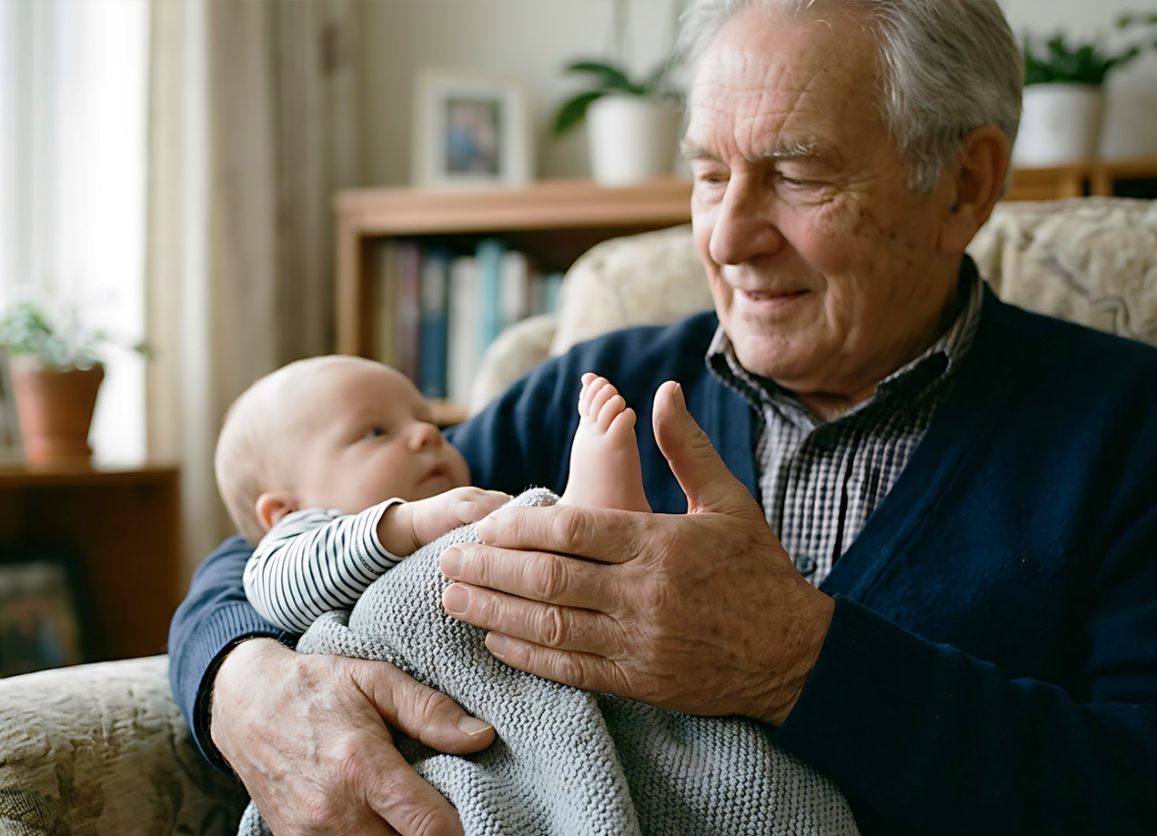 Primer plano de los ojos de una familia