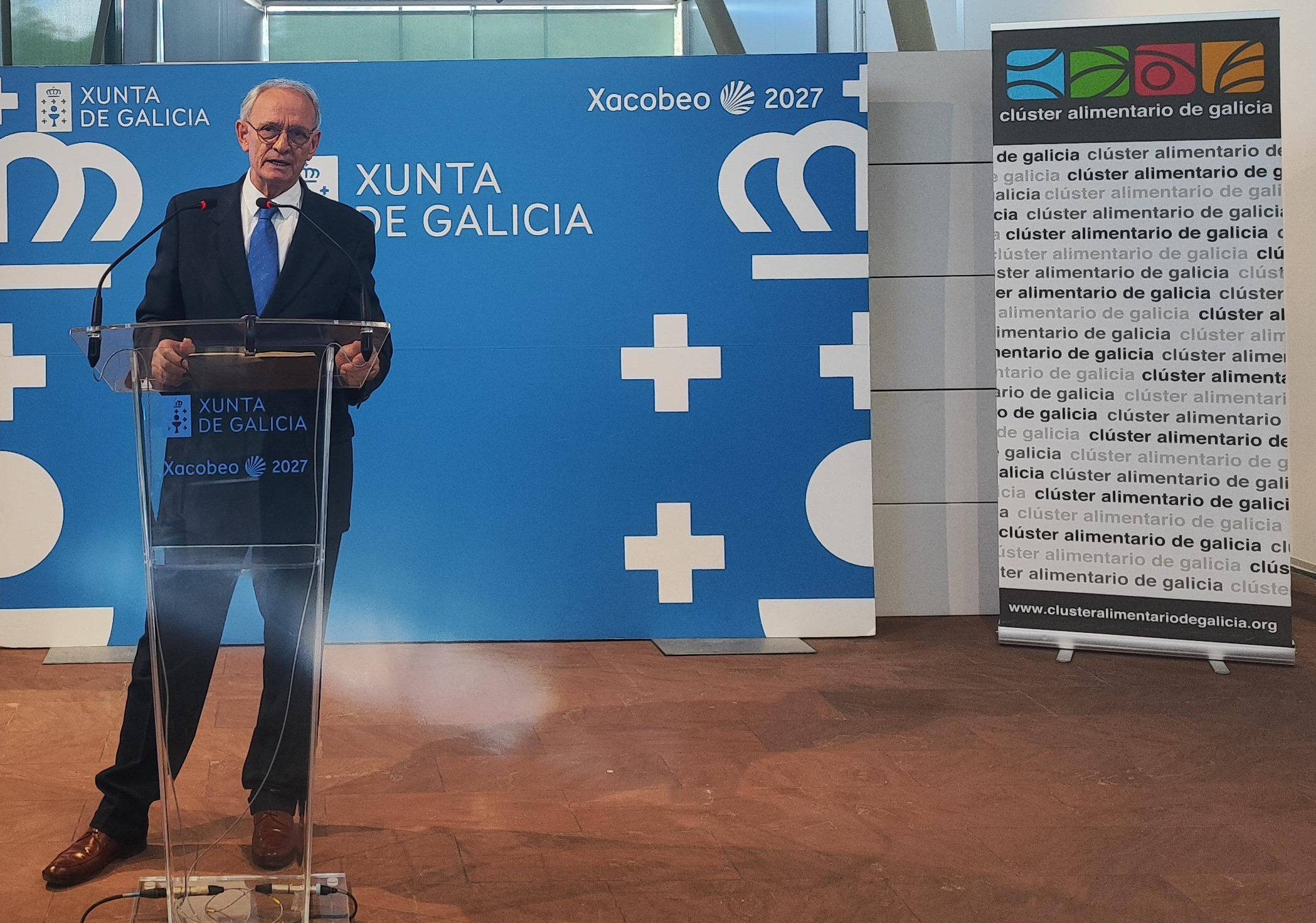 Participación del presidente del CES en la presentación del Plan director del sector alimentario 2026-2028, organizada por el Clúster Alimentario de Galicia