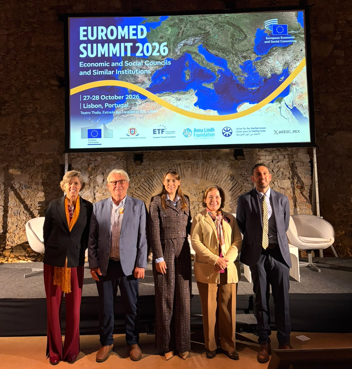 Cumbre Euromediterránea de Consejos Económicos y Sociales e Instituciones Similares de 2026 celebrada en Lisboa (Portugal)