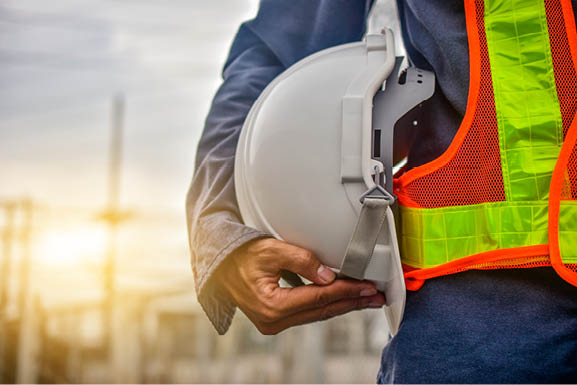 Engineer holding hard hat construction  worker  professional  safety  work  industry  building person  manager service
